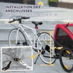 Sulankstoma dviračio priekaba šunims iki 20 kg – Paveikslėlis 4