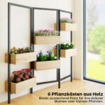 Sulankstoma kambario pertvara su 6 sodinimo dėžėmis – Paveikslėlis 4
