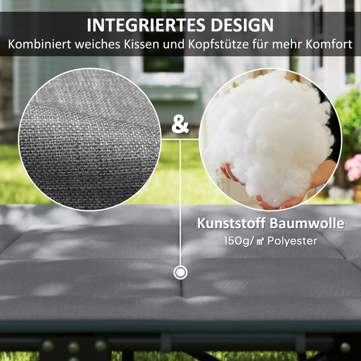 Sulankstoma lova su čiužiniu ir integruota pagalve – Paveikslėlis 5