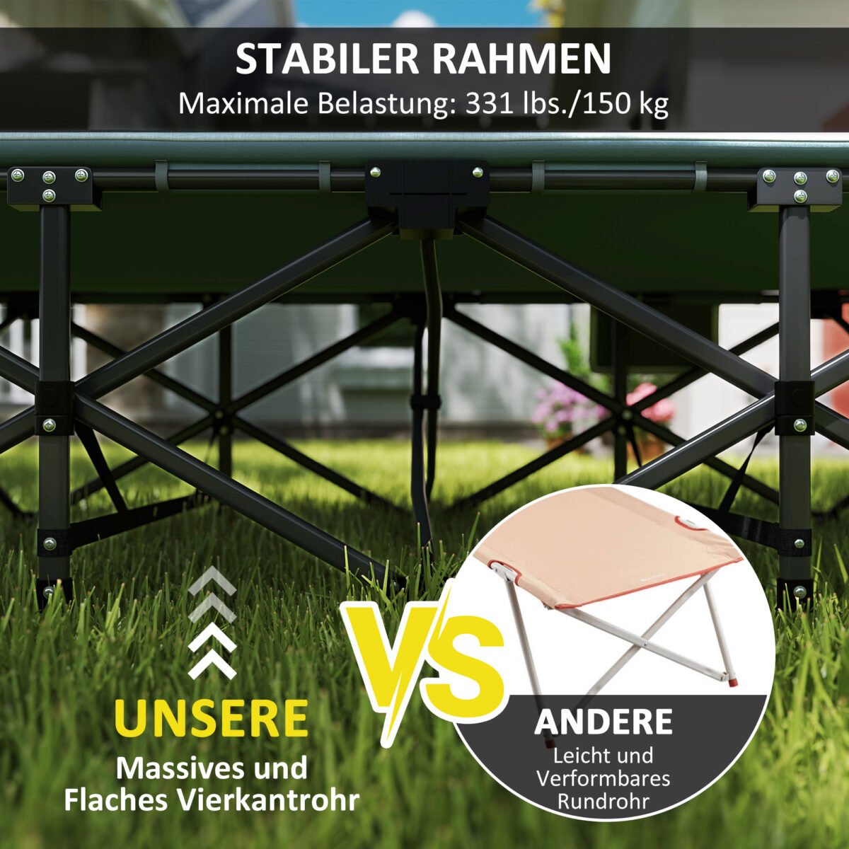 Sulankstoma lova su čiužiniu ir integruota pagalve – Paveikslėlis 6