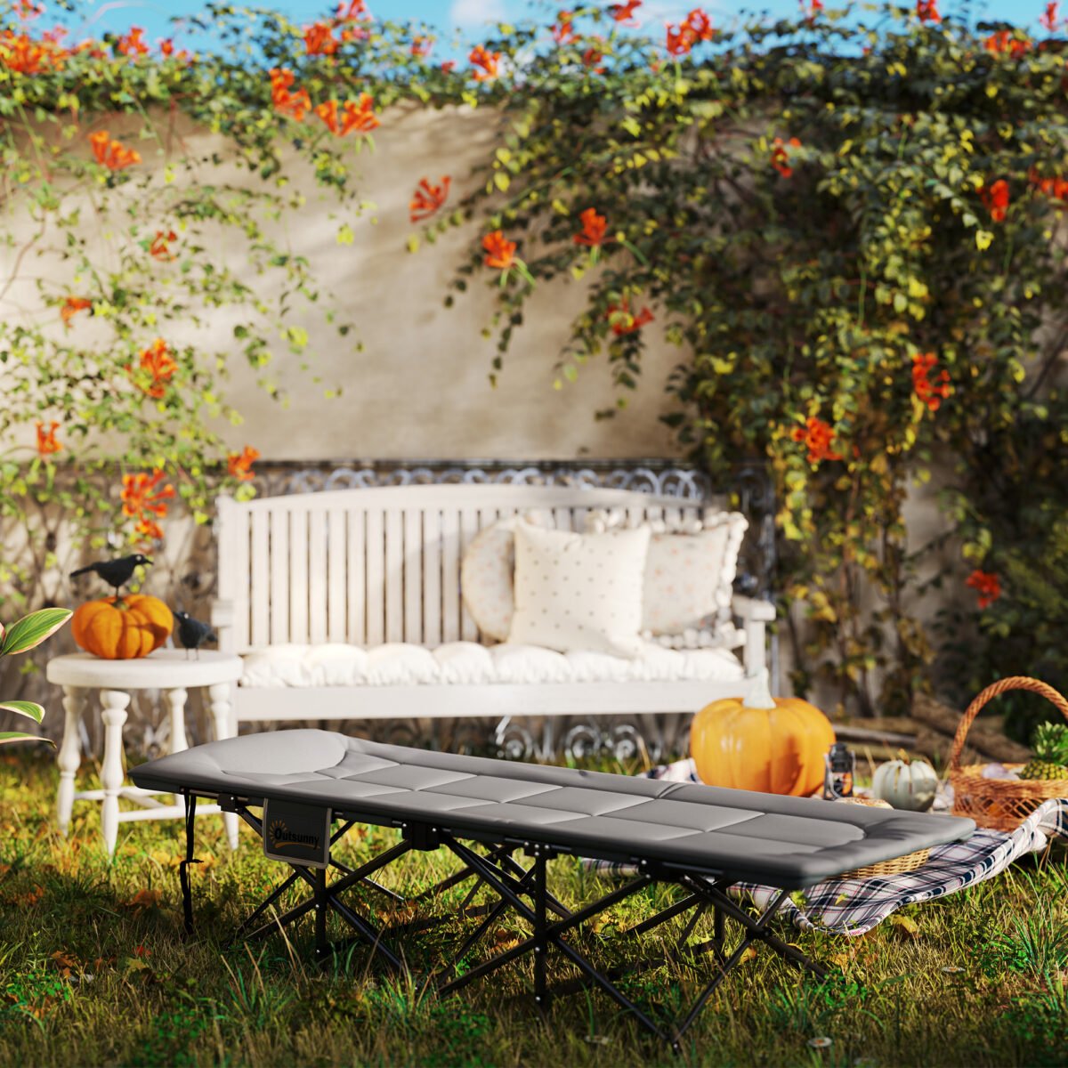 Sulankstoma lova su čiužiniu ir integruota pagalve – Paveikslėlis 9