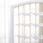Sulankstomas 4 dalių paravanas su popieriaus pynimo panelėmis 160x170 cm – Paveikslėlis 8