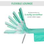 Sulankstomas lauko gultas su paminkštinta anga veidui – Paveikslėlis 4