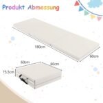 Sulankstomas neslystantis gimnastikos kilimėlis su rankenomis (Pilka) – Paveikslėlis 2