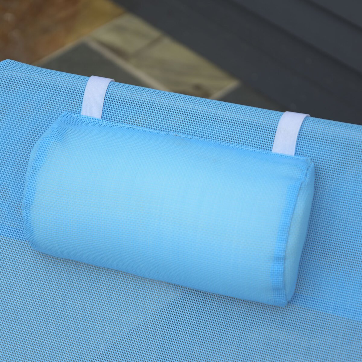 Sulankstomas saulės gultas su 5 padėčių reguliuojama nugaros atrama – Paveikslėlis 8