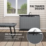 Sulankstomas saulės gultas su reguliuojamu atlošu ir paminkštinimu – Paveikslėlis 5