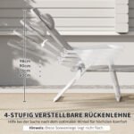 Sulankstomas sodo gultas su 4 padėčių reguliuojamu atlošu – Paveikslėlis 7