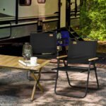 Sulankstomos kempingo kėdės su nešimo rankenomis 2 vnt. – Paveikslėlis 2