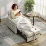 Transformuojamas fotelis-lova 3 viename su reguliuojamu atlošu – Paveikslėlis 2