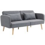 Trisvietė sofa-lova svečiams su reguliuojamu atlošu ir iki 240 kg apkrova