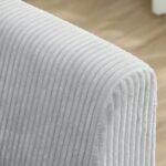 Trivietė sofa su kordo audinio apmušalais – Paveikslėlis 9
