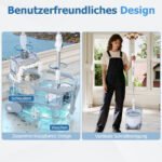 Universalus grindų plovimo rinkinys su kibiru ir dviejų tipų šluostėmis (Mėlyna) – Paveikslėlis 2