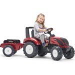 Valtra S4 pedalinis traktorius vaikams su priekaba