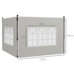 Vandeniui atsparios paviljono šoninės sienos su langais – Paveikslėlis 3