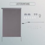 Vertikali markizė su rankiniu valdymu saulės apsaugai ir privatumui – Paveikslėlis 6