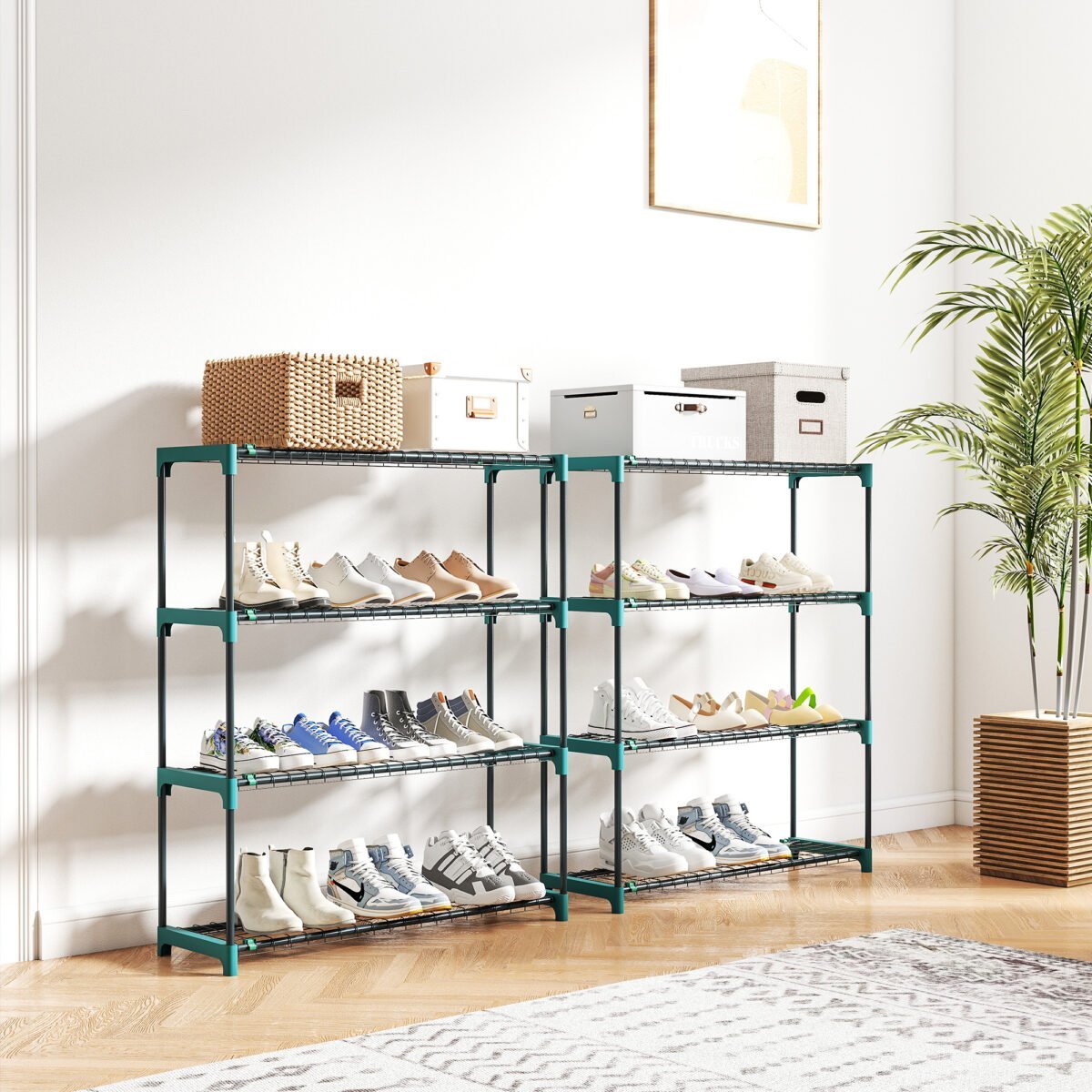 Vidaus ir lauko erdvėms skirtas 4 aukštų augalų stovas (2 vnt.), 104 cm aukščio – Paveikslėlis 8