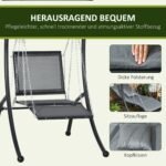Vieno asmens sūpynės-gultas su reguliuojamu stogeliu ir patogiais paminkštinimais