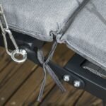 Vieno asmens sūpynės-gultas su reguliuojamu stogeliu ir patogiais paminkštinimais