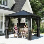 Visasezonis sodo paviljonas 3x3 m su tvirtu stogu, šoninėmis užuolaidomis ir tinklais – Paveikslėlis 8