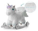 Supamas arkliukas vaikui Vienaragis POLLY 2 in 1 (Baltas) – Paveikslėlis 11