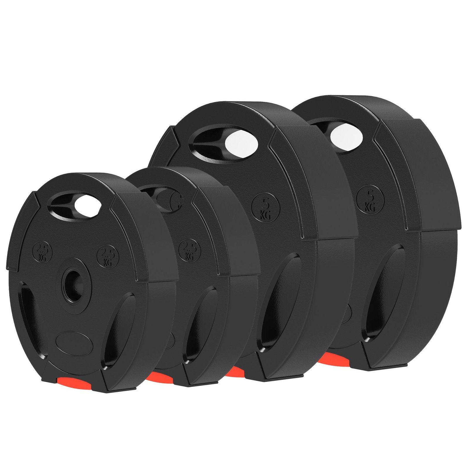 svorio-disku-rinkinys-4-vnt-2x-5-kg-ir-2x-25-kg Svorio diskų rinkinys 4 vnt. (2x 5 kg ir 2x 2,5 kg) – Paveikslėlis 1