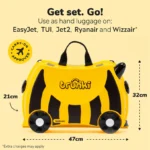 TRUNKI kelioninis lagaminas vaikams Bee Bernard – Paveikslėlis 3
