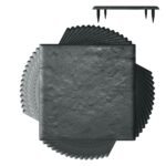 16 dalių polipropileno sodo takelių plokščių rinkinys (Pilka)