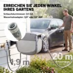 180° pasukama sodo žarnos ritė su 20 m žarna ir automatiniu suvyniojimu