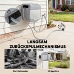 180° pasukama sodo žarnos ritė su 20 m žarna ir automatiniu suvyniojimu