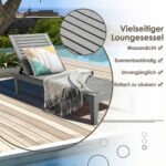 2 dalių lauko gultų komplektas su 5 reguliuojamomis atlošo padėtimis (Pilka) – Paveikslėlis 4