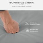 Dviejų dalių kėdės pagalvėlių komplektas, 7 cm storio, su plaunamais užvalkalais ir užtrauktuku – Paveikslėlis 5
