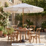 2 metrų skersmens lauko skėtis su kutais (Mėlyna) – Paveikslėlis 3