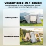 2 viename Automobilinė Palapinė 2-4 Asmenims su 4 Durimis – Paveikslėlis 4