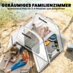 2 viename Automobilinė Palapinė 2-4 Asmenims su 4 Durimis – Paveikslėlis 5