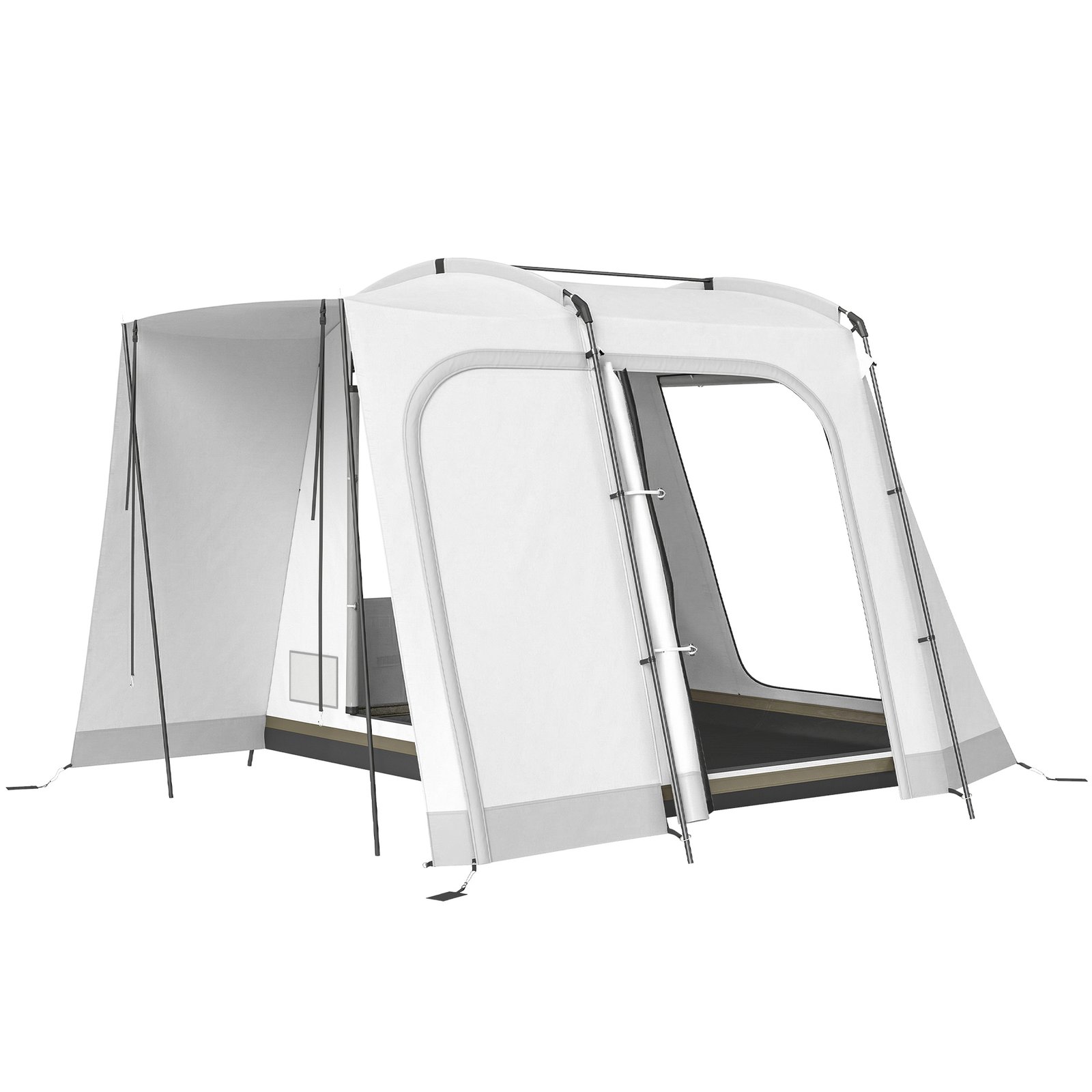 2 viename Automobilinė Palapinė 2-4 Asmenims su 4 Durimis