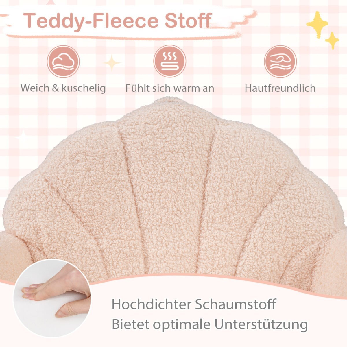 Išskleidžiama vaikiška sofa-fotelis (Smėlio) – Paveikslėlis 5