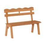 2 vietų akacijos medienos sodo suoliukas iki 360 kg apkrova (Natūrali)