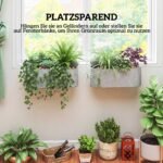 Pakabinamų gelių vazonų rinkinys su savaiminio drėkinimo sistema