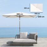 2 x 3 m pakaitinis skėčio nuo saulės uždangalas, UV50+ ir vandeniui atsparus, su ventiliuojama viršutine dalimi