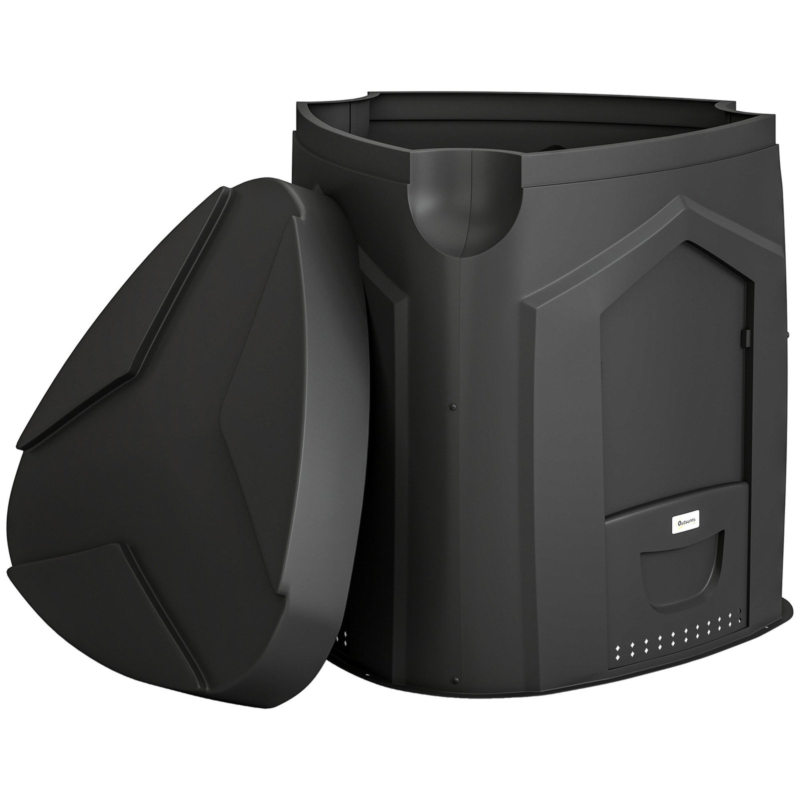 240 l Komposto dėžė su 3 durelėmis