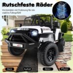 24V elektrinis vaikiškas nuotolinio valdymo automobilis (Balta)