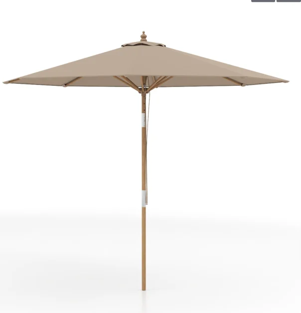 280-cm-reguliuojamo-pasvirimo-sodo-saules-sketis-chaki Reguliuojamo pasvirimo sodo saulės skėtis 280 cm (Chaki)