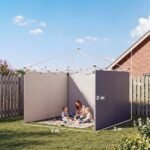 3 dalių šoninių sienelių rinkinys 3x3 m paviljonui su užtrauktukais ir UV apsauga – Paveikslėlis 3