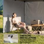 3 dalių šoninių sienelių rinkinys 3x3 m paviljonui su užtrauktukais ir UV apsauga – Paveikslėlis 7