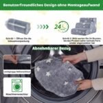 3 pakopų putų laiptai šunims su šviečiančiu paviršiumi (Pilka) – Paveikslėlis 4