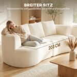 3 vietų šenilinė sofa su plačia sėdyne – Paveikslėlis 5