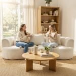 3 vietų šenilinė sofa su plačia sėdyne – Paveikslėlis 9