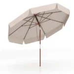 Lauko skėtis su pasvirimo mechanizmu ir mediniu stulpu 300 cm (Smėlio)