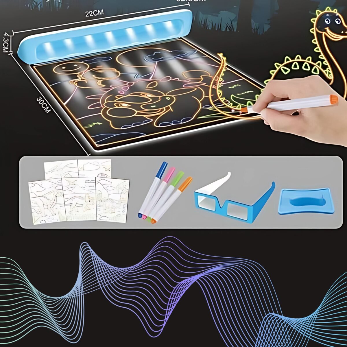 3D piešimo lenta su LED apšvietimu – Paveikslėlis 7