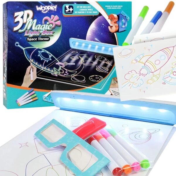 3D piešimo lenta su LED apšvietimu